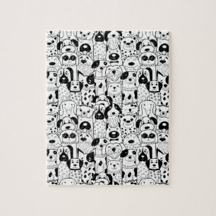 Leuke Hond Huisdier Dier Cartoon Tekenkunst Legpuzzel