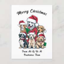 Leuke Hond Kersttekening