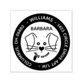 Leuke Hond Mam Retouradres Zelfinkt Stempel (Design)