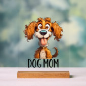 Leuke hond Moeder woord kunst Acryl Bord (Neutraal)