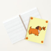 Leuke hond 🤎🍪🍁 notitieboek (Binnen)