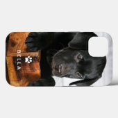 Leuke Hond of Kat Foto met Poot Print en Naam Case-Mate iPhone Case (Achterkant (horizontaal))