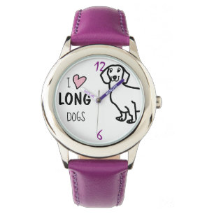 Leuke Hond Paarse Horloge