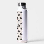 Leuke hond poot print custom spike waterfles (Links)