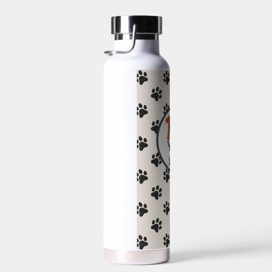 Leuke hond poot print custom spike waterfles (Rechts)