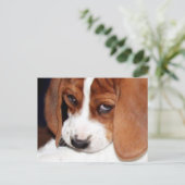 Leuke Hond Puppy Briefkaart (Staand voorkant)