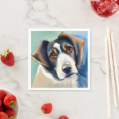 Leuke hond schets portret servet (Insitu)
