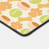 Leuke hond traktaties en speelgoed patroon ontwerp bureaumat (Hoek)