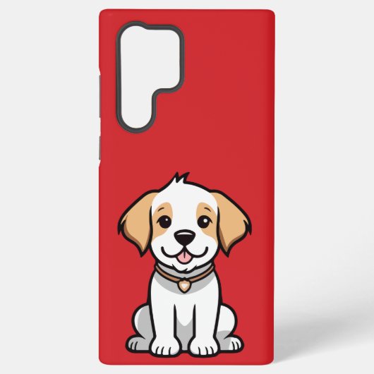 Leuke hond voor Samsung S23 ULTRA HOESJES Galaxy Hoesje (Achterkant)