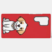 Leuke hond voor Samsung S23 ULTRA HOESJES Galaxy Hoesje (Achterkant horizontaal)