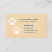 Leuke Hond Wandelen / Walker Services Visitekaartje (Achterkant)