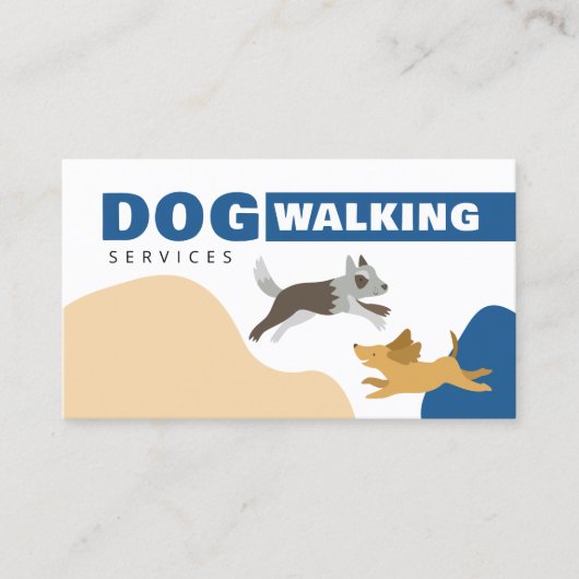Leuke Hond Wandelen / Walker Services Visitekaartje (Voorkant)