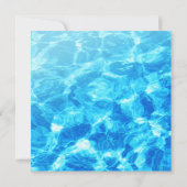 Leuke Hond Zwembad Party Verjaardag Kaart (Achterkant)