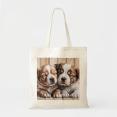 Leuke honden Canvas tas (Voorkant)