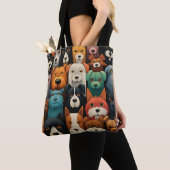 Leuke honden Canvas tas (Dichtbij)