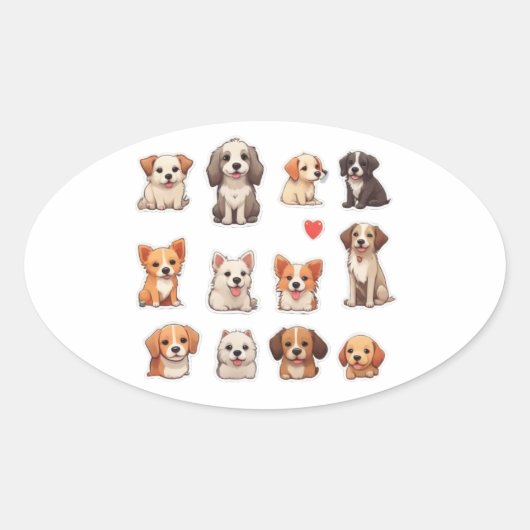 Leuke honden in stickers (Voorkant)