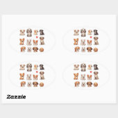 Leuke honden in stickers (Vel)