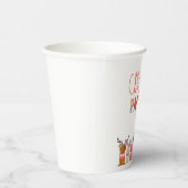 Leuke honden Kerstfeest papieren bekers (Rechts)
