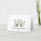 Leuke Honden Westie Kaart (Achterkant)