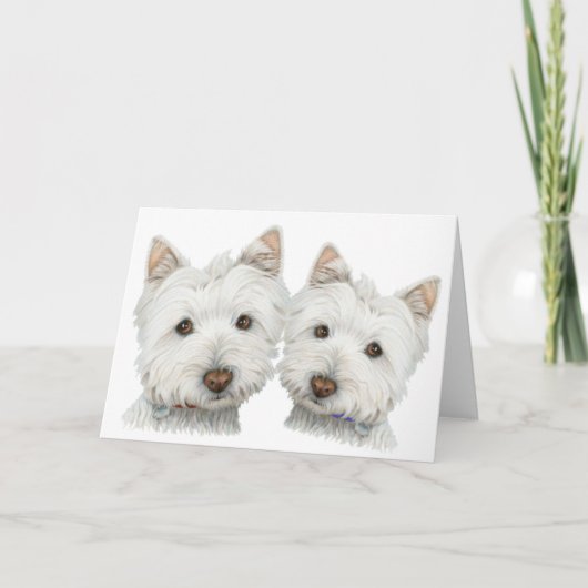Leuke Honden Westie Kaart (Voorkant)