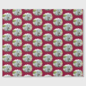 Leuke Hondenliefhebbers gepersonaliseerd fotopatro Cadeaupapier (Vlak)