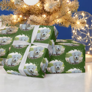 Leuke Hondenliefhebbers gepersonaliseerd fotopatro Cadeaupapier