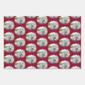 Leuke Hondenliefhebbers gepersonaliseerd fotopatro Inpakpapier Vel (Voorkant 2)