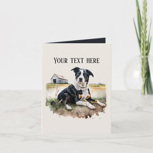 Leuke hondenliefhebbers Voeg tekst toe Kaart (Voorkant)