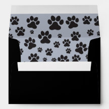 Leuke hondenpootje print grijs en zwart print