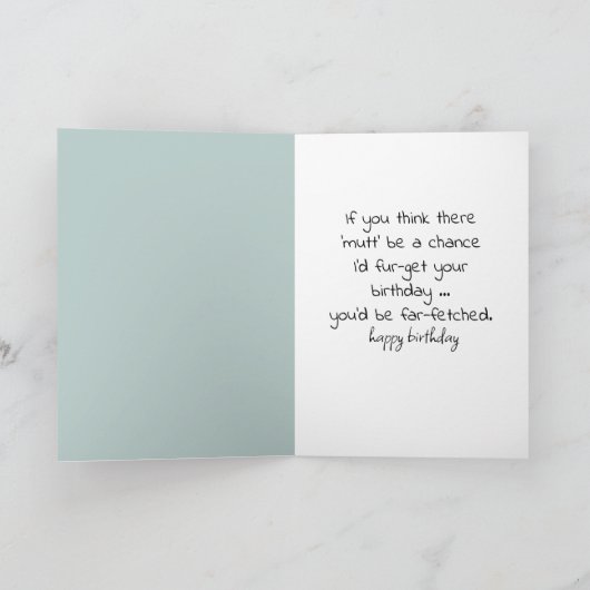 Leuke hondenschets voor Humor Kaart (Binnen)