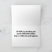 **LEUKE HONDENWENSEN** GELUKKIG *40e** VERJAARDAG Kaart (Binnen)