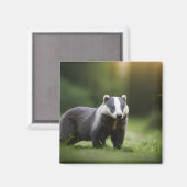 Leuke Honey Badger's Wildlife Dont Care Meles Mele Magneet (Voorkant / Achterkant)