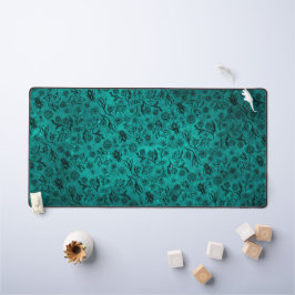 Leuke Honey Bee Bloemenprint Boho Trendy Blauw Bla Bureaumat