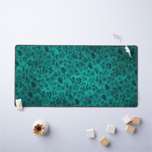 Leuke Honey Bee Bloemenprint Boho Trendy Blauw Bla Bureaumat