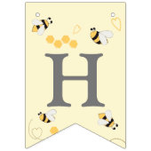 Leuke honingbij minimalistisch vlaggetjes (Tweede vlag)