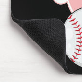 Leuke honkbal konijntje Pasen Kinder jongetjes peu Muismat (Hoek)