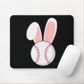 Leuke honkbal konijntje Pasen Kinder jongetjes peu Muismat (Met muis)