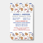 Leuke Honkbal Sport Custom Moderne Foto Kind ID Badge (Achterkant)