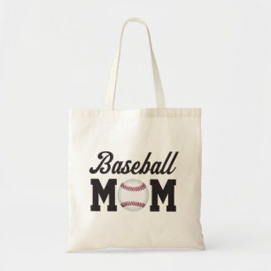 Leuke honkbalmoeder tote bag