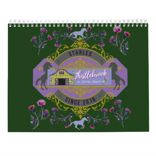 Leuke Horsey Schrift Kalender (Achterkant)