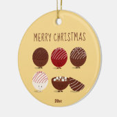 Leuke Hot Chocolade Bomb Kerstmis Keramisch Ornament (Links)