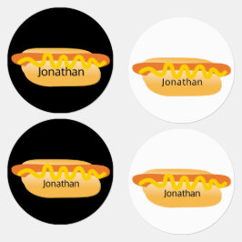 Leuke Hot Dog Iron op naam labels