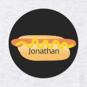 Leuke Hot Dog Iron op naam labels (Design 1)