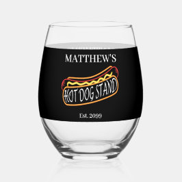 Leuke Hot Dog Stand Drinkware Cocktail Wijnglas Zonder Voet