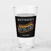 Leuke Hot Dog Stand Drinkware Soda Bier Pint Glas (Achterkant)