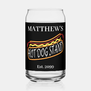 Leuke Hot Dog Stand Drinkware Soda Tumblers Bril Blikvorm Glas