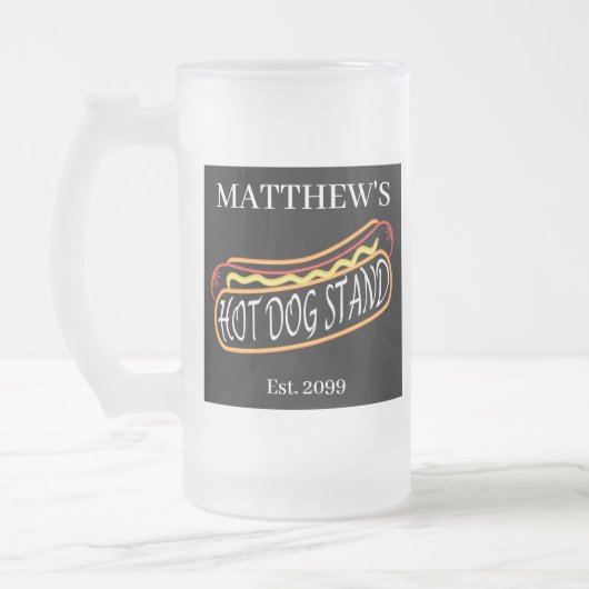 Leuke Hot Dog Stand Drinkware Soda Tumblers Bril Matglas Bierpul (Links)