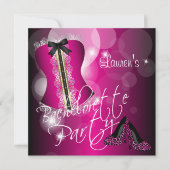 Leuke Hot Pink Bachelorette Party Kaart (Voorkant)