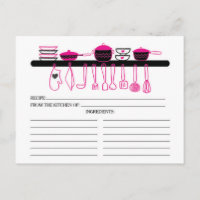 Leuke Hot Pink Keuken Gadgets Bruids Recept Kaarte
