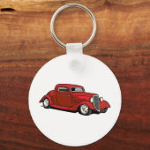 Leuke Hot Rod Sleutelhanger (Voorkant)